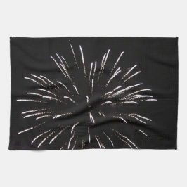 Keukenhanddoek met vuurwerk