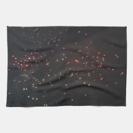 Keukenhanddoek met vuurwerk