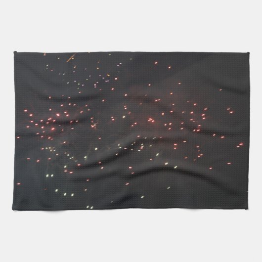 Keukenhanddoek met vuurwerk (Horizontaal)