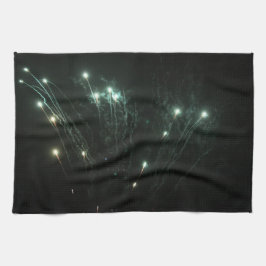 Keukenhanddoek met vuurwerk
