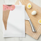 Keukenhanddoek met zoete drievoudige ijsjes (Quarter Fold)