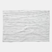 Keukenhanddoek met zwarte en witte hand (Horizontaal)