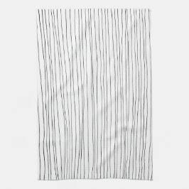 Keukenhanddoek met zwarte en witte hand