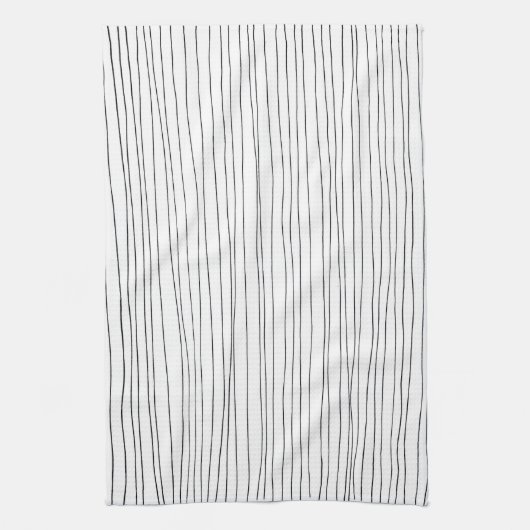 Keukenhanddoek met zwarte en witte hand (Verticaal)