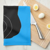 Keukenhanddoek met zwarte kat (Quarter Fold)