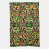 Keukenhanddoek - Monarchs & Holly (Verticaal)