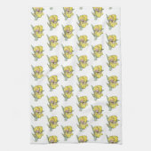 Keukenhanddoek - NGA Yellow Iris (Verticaal)