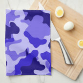 Keukenhanddoek Oceaan Blauw Camo (Quarter Fold)
