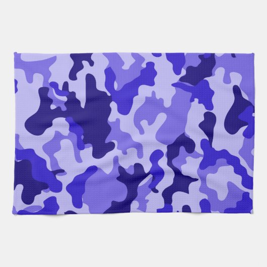 Keukenhanddoek Oceaan Blauw Camo (Horizontaal)