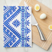 Keukenhanddoek Oekraïnse ondertiteling Blauw (Quarter Fold)