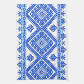 Keukenhanddoek Oekraïnse ondertiteling Blauw (Verticaal)