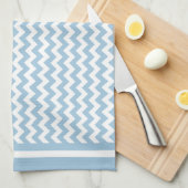 Keukenhanddoek of Tea Towel Blue en Witte Tsjetsje (Quarter Fold)