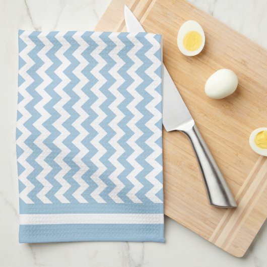 Keukenhanddoek of Tea Towel Blue en Witte Tsjetsje (Quarter Fold)