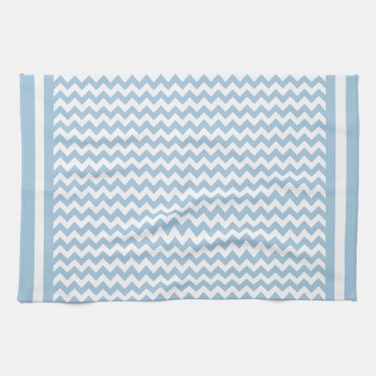 Keukenhanddoek of Tea Towel Blue en Witte Tsjetsje (Horizontaal)