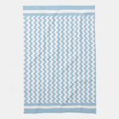 Keukenhanddoek of Tea Towel Blue en Witte Tsjetsje (Verticaal)