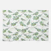 Keukenhanddoek olijftakjes – rustiek (Horizontaal)