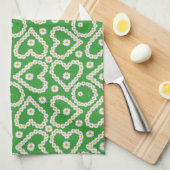 Keukenhanddoek om aan te passen, Daisy Chains op G (Quarter Fold)