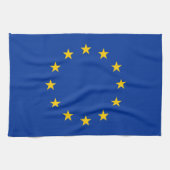 Keukenhanddoek onder EU-vlag (Horizontaal)