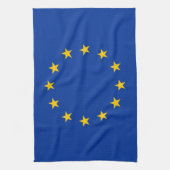 Keukenhanddoek onder EU-vlag (Verticaal)