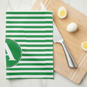 Keukenhanddoek, op maat gemonogrammeerd theedoek (Quarter Fold)