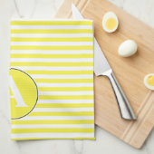Keukenhanddoek, op maat gemonogrammeerd theedoek (Quarter Fold)