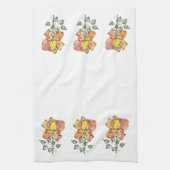 Keukenhanddoek - Oranje Rozen NGA (Verticaal)