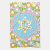 Keukenhanddoek "Pascha Bloemen Pastels" (Verticaal)