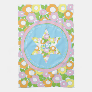 Keukenhanddoek "Pascha Bloemen Pastels"
