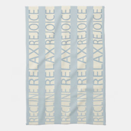 Keukenhanddoek Pascha RRR/Blue, Crème
