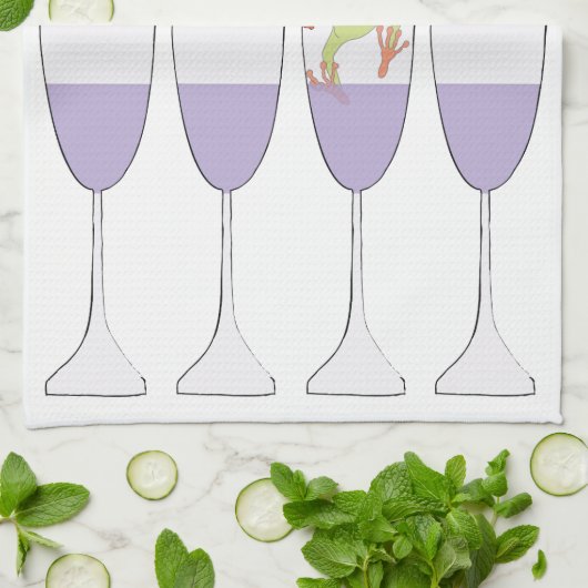 Keukenhanddoek "Passover de wijn" (Gevouwen)