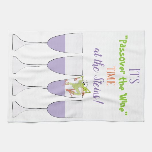 Keukenhanddoek "Passover de wijn" (Horizontaal)