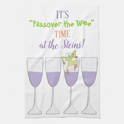 Keukenhanddoek "Passover de wijn" (Verticaal)