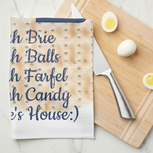 Keukenhanddoek "Passover IT'S Matzah TIME" (Quarter Fold)