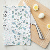 Keukenhanddoek Passover Whimsical Seder Table (Quarter Fold)