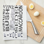 Keukenhanddoek "Passover Words" (Quarter Fold)