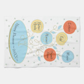 Keukenhanddoek "PassoverSeder Bord" (Horizontaal)