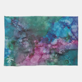 Keukenhanddoek "Pinks-Blue Inkblot" (Horizontaal)