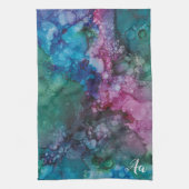 Keukenhanddoek "Pinks-Blue Inkblot" (Verticaal)