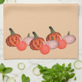 Keukenhanddoek - Pompoengrens (Gevouwen)