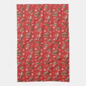 Keukenhanddoek Prairie Dog Party (Rood) (Verticaal)