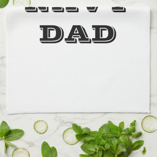 Keukenhanddoek Proud Navy Dad (Gevouwen)