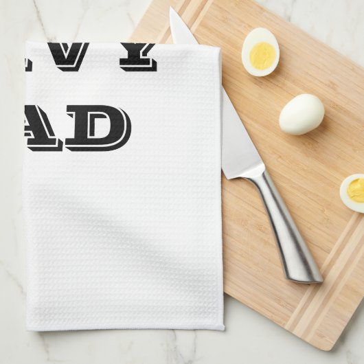 Keukenhanddoek Proud Navy Dad (Quarter Fold)