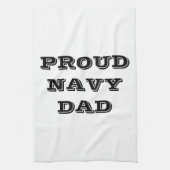 Keukenhanddoek Proud Navy Dad (Verticaal)