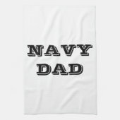 Keukenhanddoek Proud Navy Dad (Verticaal)