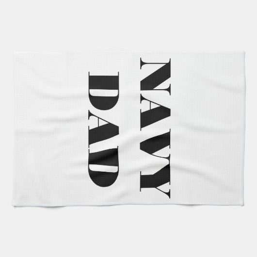 Keukenhanddoek Proud Navy Dad (Horizontaal)