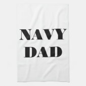 Keukenhanddoek Proud Navy Dad (Verticaal)