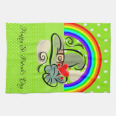 Keukenhanddoek Regenboog St. Patrick's Day (Horizontaal)