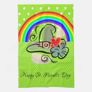 Keukenhanddoek Regenboog St. Patrick's Day