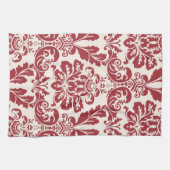 Keukenhanddoek...rode en witte vocht theedoek (Horizontaal)