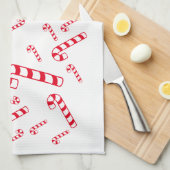 Keukenhanddoek - Rode snoepdoeken (Quarter Fold)